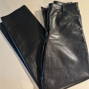 Wilfred Black Leather Pants